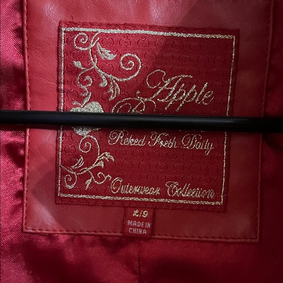 Apple Bottoms Red Jacket with Gold Accents - Picture 11 of 16